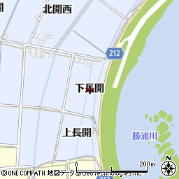 徳島県徳島市雑賀町下長開周辺の地図