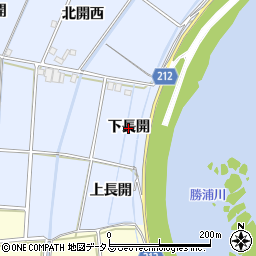 徳島県徳島市雑賀町（下長開）周辺の地図