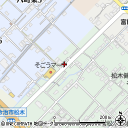 愛媛県今治市松木391-4周辺の地図