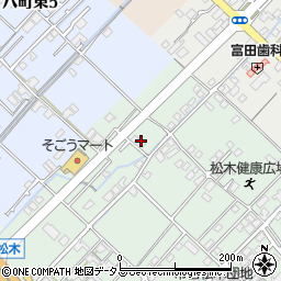 愛媛県今治市松木395-1周辺の地図