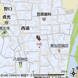 徳島県美馬郡つるぎ町貞光町周辺の地図