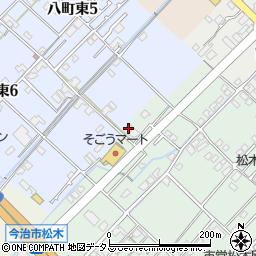 愛媛県今治市松木390-1周辺の地図