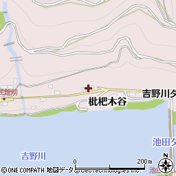 徳島県三好市池田町西山枇杷木谷4291周辺の地図