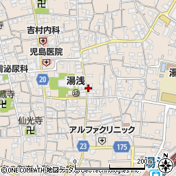 浅井時計店周辺の地図