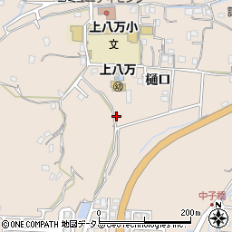 徳島県徳島市上八万町樋口167周辺の地図