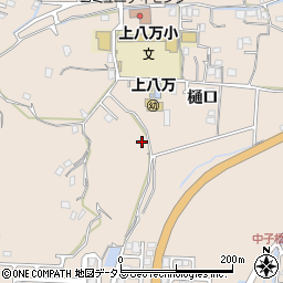 徳島県徳島市上八万町樋口周辺の地図