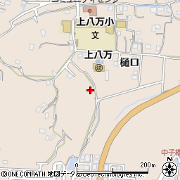徳島県徳島市上八万町（樋口）周辺の地図