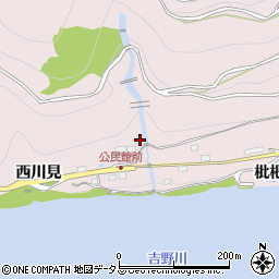 徳島県三好市池田町西山枇杷木谷514周辺の地図