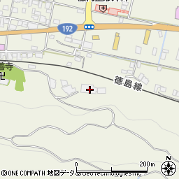 徳島県三好郡東みよし町中庄2537周辺の地図