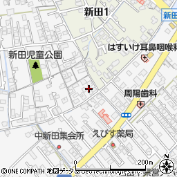 山口県防府市新田631周辺の地図