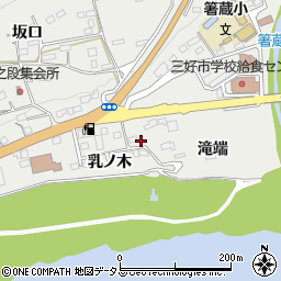 徳島県三好市池田町州津（滝端）周辺の地図