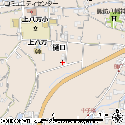 徳島県徳島市上八万町樋口159周辺の地図