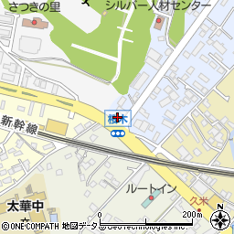 山本モータース　久米店周辺の地図