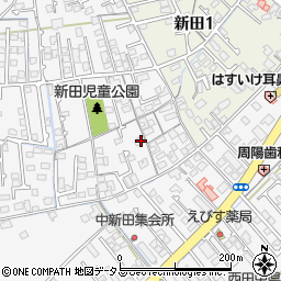 山口県防府市新田627-3周辺の地図