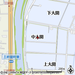 徳島県徳島市雑賀町中大開周辺の地図