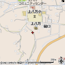 徳島県徳島市上八万町樋口165周辺の地図