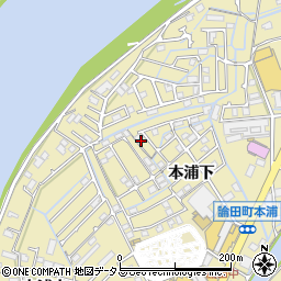 徳島県徳島市論田町周辺の地図