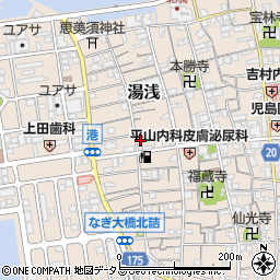 和歌山県有田郡湯浅町湯浅172周辺の地図