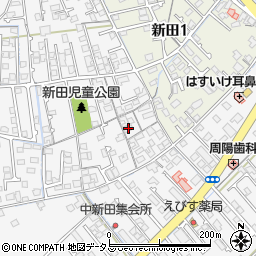 山口県防府市新田635周辺の地図