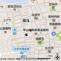 和歌山県有田郡湯浅町湯浅258周辺の地図