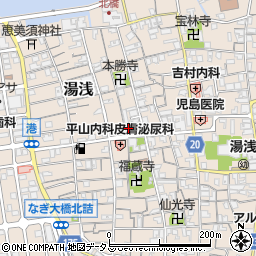 和歌山県有田郡湯浅町湯浅457-1周辺の地図