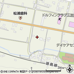 徳島県三好郡東みよし町中庄1327-1周辺の地図