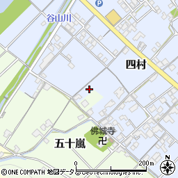愛媛県今治市四村周辺の地図