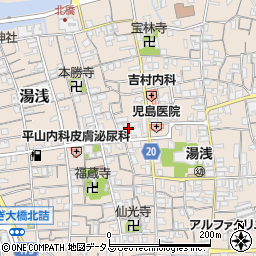 和歌山県有田郡湯浅町湯浅614周辺の地図