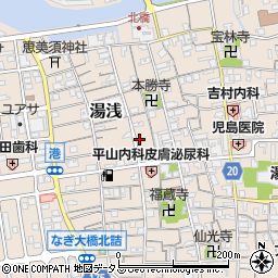 和歌山県有田郡湯浅町湯浅394-1周辺の地図