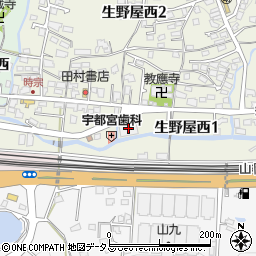 クスリ岩崎チェーン　下松花岡店周辺の地図