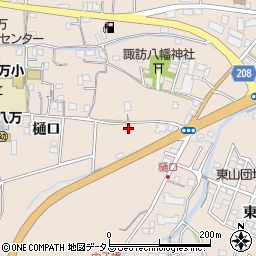 徳島県徳島市上八万町樋口220周辺の地図