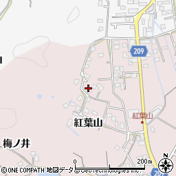 徳島県徳島市大谷町紅葉山周辺の地図
