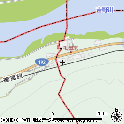 徳島県美馬郡つるぎ町半田東毛田56周辺の地図