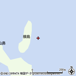 横島周辺の地図
