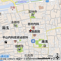 和歌山県有田郡湯浅町湯浅607周辺の地図