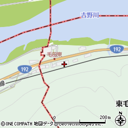 徳島県美馬郡つるぎ町半田東毛田43周辺の地図