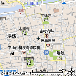 和歌山県有田郡湯浅町湯浅601周辺の地図