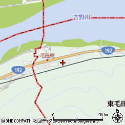 徳島県美馬郡つるぎ町半田東毛田42周辺の地図