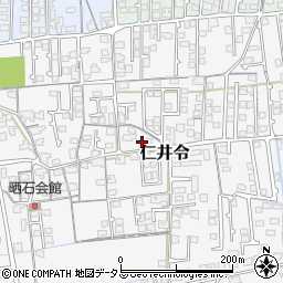 山口県防府市仁井令晒石761周辺の地図