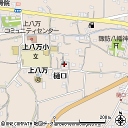 徳島県徳島市上八万町樋口40周辺の地図