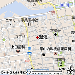 和歌山県有田郡湯浅町湯浅89周辺の地図