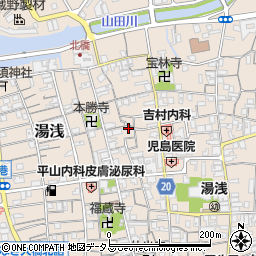 和歌山県有田郡湯浅町湯浅588周辺の地図
