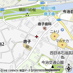 愛媛県今治市東村南周辺の地図