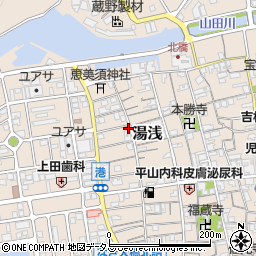 和歌山県有田郡湯浅町湯浅80周辺の地図