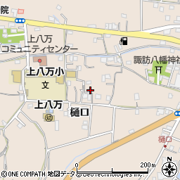 徳島県徳島市上八万町樋口41周辺の地図