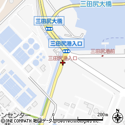 三田尻港入口周辺の地図