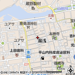 和歌山県有田郡湯浅町湯浅181周辺の地図