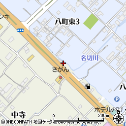 愛媛県今治市中寺254-4周辺の地図