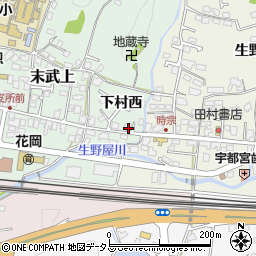山口県下松市生野屋下村西1287周辺の地図