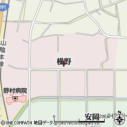 山口県下関市横野周辺の地図